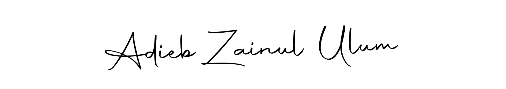 Make a short Adieb Zainul Ulum signature style. Manage your documents anywhere anytime using Autography-DOLnW. Create and add eSignatures, submit forms, share and send files easily. Adieb Zainul Ulum signature style 10 images and pictures png