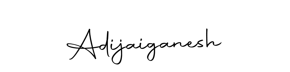 Design your own signature with our free online signature maker. With this signature software, you can create a handwritten (Autography-DOLnW) signature for name Adijaiganesh. Adijaiganesh signature style 10 images and pictures png