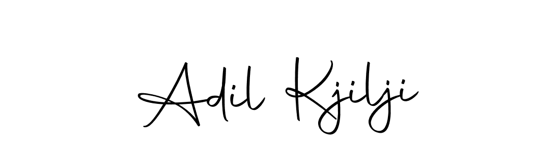 if you are searching for the best signature style for your name Adil Kjilji. so please give up your signature search. here we have designed multiple signature styles  using Autography-DOLnW. Adil Kjilji signature style 10 images and pictures png