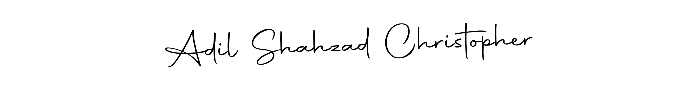 Create a beautiful signature design for name Adil Shahzad Christopher. With this signature (Autography-DOLnW) fonts, you can make a handwritten signature for free. Adil Shahzad Christopher signature style 10 images and pictures png