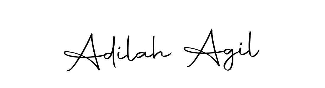 How to make Adilah Agil signature? Autography-DOLnW is a professional autograph style. Create handwritten signature for Adilah Agil name. Adilah Agil signature style 10 images and pictures png