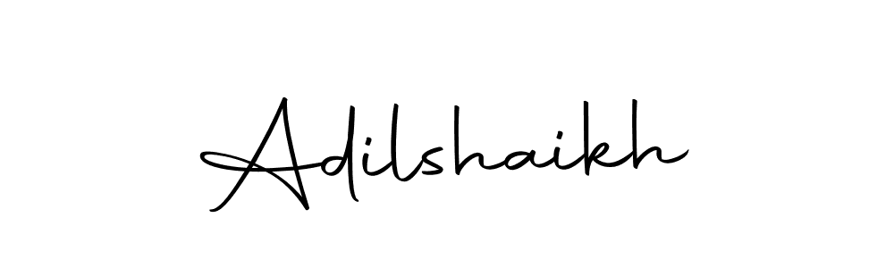 How to make Adilshaikh name signature. Use Autography-DOLnW style for creating short signs online. This is the latest handwritten sign. Adilshaikh signature style 10 images and pictures png