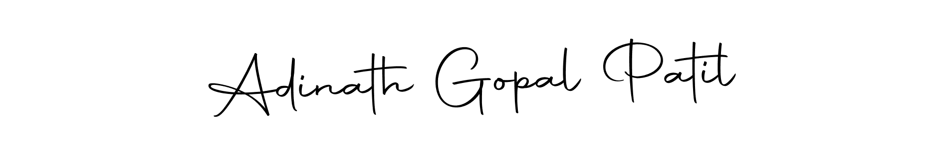 How to make Adinath Gopal Patil name signature. Use Autography-DOLnW style for creating short signs online. This is the latest handwritten sign. Adinath Gopal Patil signature style 10 images and pictures png
