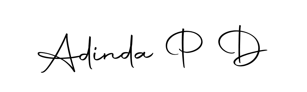 Also we have Adinda P D name is the best signature style. Create professional handwritten signature collection using Autography-DOLnW autograph style. Adinda P D signature style 10 images and pictures png