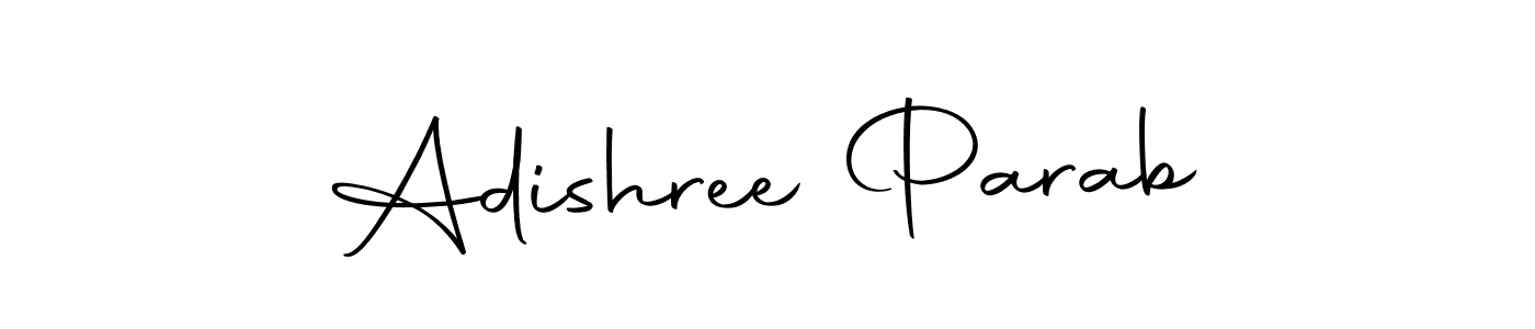 Create a beautiful signature design for name Adishree Parab. With this signature (Autography-DOLnW) fonts, you can make a handwritten signature for free. Adishree Parab signature style 10 images and pictures png