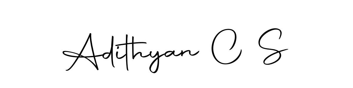 Use a signature maker to create a handwritten signature online. With this signature software, you can design (Autography-DOLnW) your own signature for name Adithyan C S. Adithyan C S signature style 10 images and pictures png