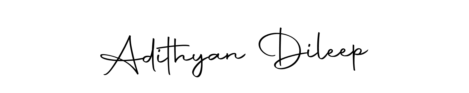 Create a beautiful signature design for name Adithyan Dileep. With this signature (Autography-DOLnW) fonts, you can make a handwritten signature for free. Adithyan Dileep signature style 10 images and pictures png