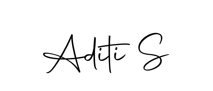 You should practise on your own different ways (Autography-DOLnW) to write your name (Aditi S) in signature. don't let someone else do it for you. Aditi S signature style 10 images and pictures png