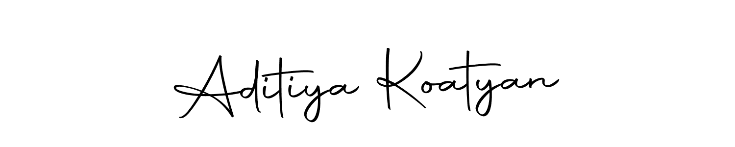 Here are the top 10 professional signature styles for the name Aditiya Koatyan. These are the best autograph styles you can use for your name. Aditiya Koatyan signature style 10 images and pictures png