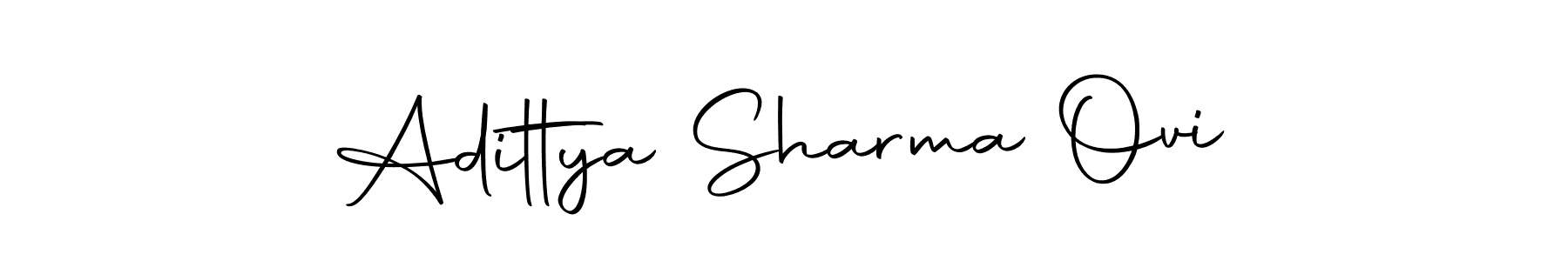 Create a beautiful signature design for name Adittya Sharma Ovi. With this signature (Autography-DOLnW) fonts, you can make a handwritten signature for free. Adittya Sharma Ovi signature style 10 images and pictures png