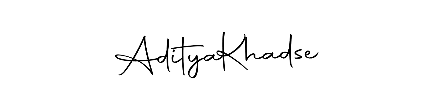 How to make Aditya  Khadse name signature. Use Autography-DOLnW style for creating short signs online. This is the latest handwritten sign. Aditya  Khadse signature style 10 images and pictures png