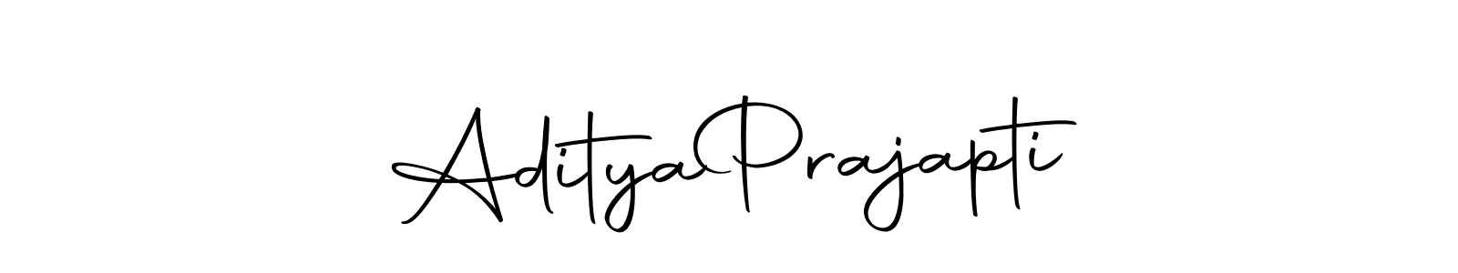 The best way (Autography-DOLnW) to make a short signature is to pick only two or three words in your name. The name Aditya  Prajapti include a total of six letters. For converting this name. Aditya  Prajapti signature style 10 images and pictures png