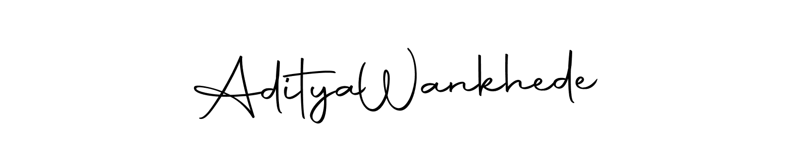 Autography-DOLnW is a professional signature style that is perfect for those who want to add a touch of class to their signature. It is also a great choice for those who want to make their signature more unique. Get Aditya  Wankhede name to fancy signature for free. Aditya  Wankhede signature style 10 images and pictures png