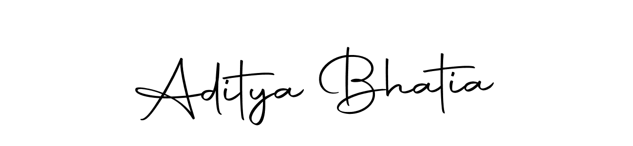 How to make Aditya Bhatia name signature. Use Autography-DOLnW style for creating short signs online. This is the latest handwritten sign. Aditya Bhatia signature style 10 images and pictures png