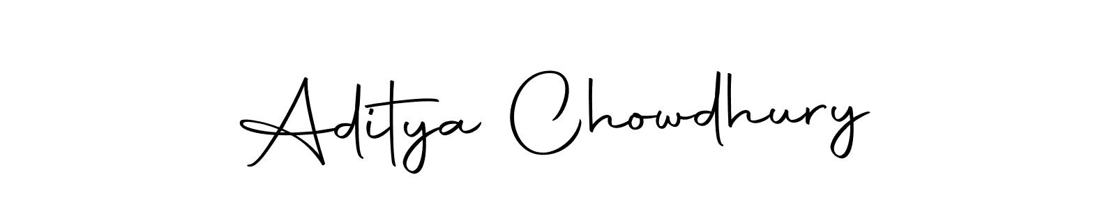How to make Aditya Chowdhury name signature. Use Autography-DOLnW style for creating short signs online. This is the latest handwritten sign. Aditya Chowdhury signature style 10 images and pictures png