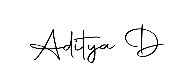 How to make Aditya D signature? Autography-DOLnW is a professional autograph style. Create handwritten signature for Aditya D name. Aditya D signature style 10 images and pictures png