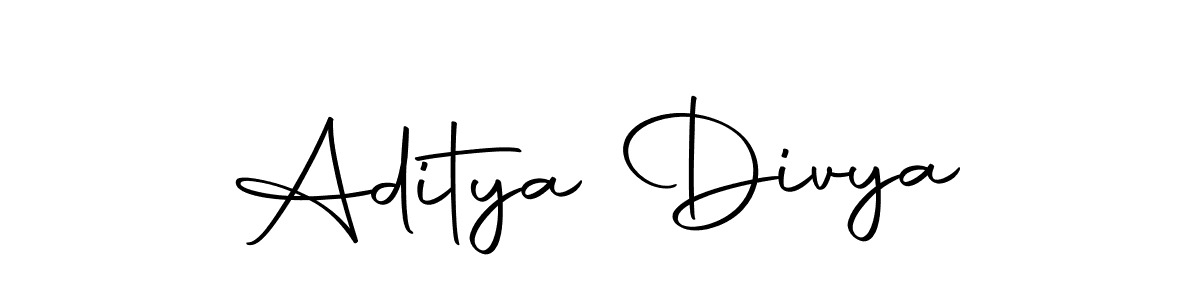 Design your own signature with our free online signature maker. With this signature software, you can create a handwritten (Autography-DOLnW) signature for name Aditya Divya. Aditya Divya signature style 10 images and pictures png