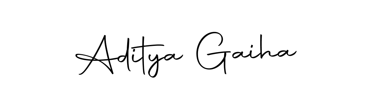 You can use this online signature creator to create a handwritten signature for the name Aditya Gaiha. This is the best online autograph maker. Aditya Gaiha signature style 10 images and pictures png
