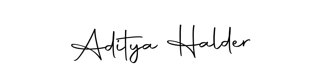 How to make Aditya Halder name signature. Use Autography-DOLnW style for creating short signs online. This is the latest handwritten sign. Aditya Halder signature style 10 images and pictures png