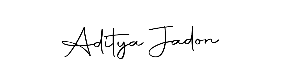 Use a signature maker to create a handwritten signature online. With this signature software, you can design (Autography-DOLnW) your own signature for name Aditya Jadon. Aditya Jadon signature style 10 images and pictures png