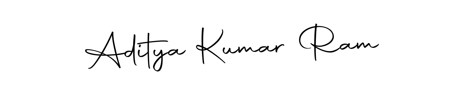 Create a beautiful signature design for name Aditya Kumar Ram. With this signature (Autography-DOLnW) fonts, you can make a handwritten signature for free. Aditya Kumar Ram signature style 10 images and pictures png