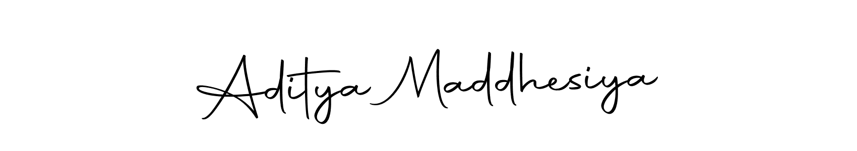 Make a beautiful signature design for name Aditya Maddhesiya. With this signature (Autography-DOLnW) style, you can create a handwritten signature for free. Aditya Maddhesiya signature style 10 images and pictures png