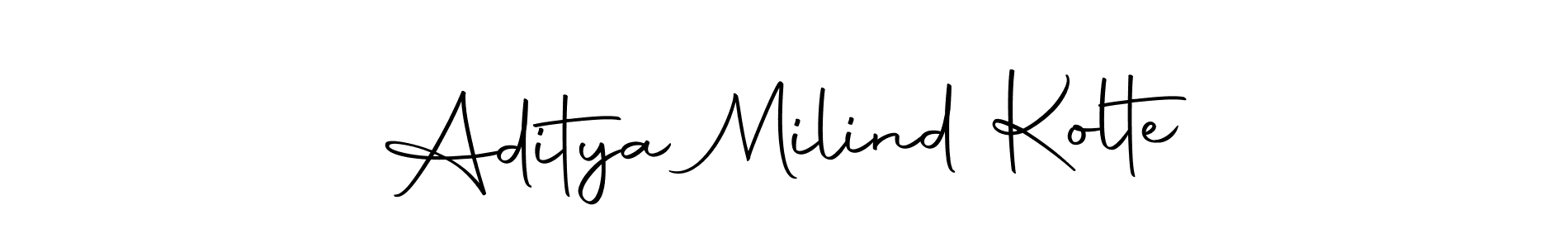 How to make Aditya Milind Kolte signature? Autography-DOLnW is a professional autograph style. Create handwritten signature for Aditya Milind Kolte name. Aditya Milind Kolte signature style 10 images and pictures png