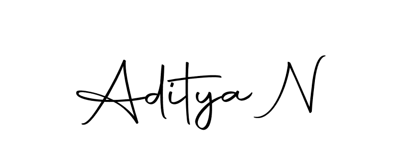 Make a beautiful signature design for name Aditya N. Use this online signature maker to create a handwritten signature for free. Aditya N signature style 10 images and pictures png