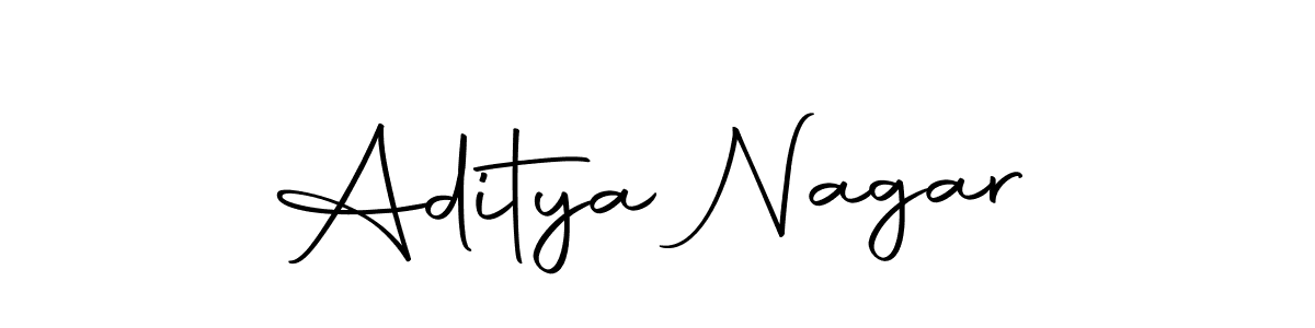 Autography-DOLnW is a professional signature style that is perfect for those who want to add a touch of class to their signature. It is also a great choice for those who want to make their signature more unique. Get Aditya Nagar name to fancy signature for free. Aditya Nagar signature style 10 images and pictures png