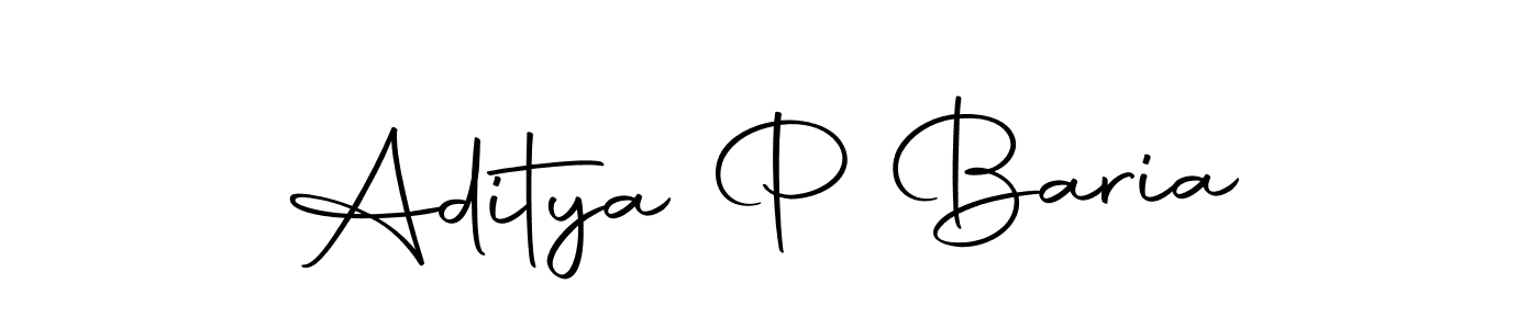 The best way (Autography-DOLnW) to make a short signature is to pick only two or three words in your name. The name Aditya P Baria include a total of six letters. For converting this name. Aditya P Baria signature style 10 images and pictures png