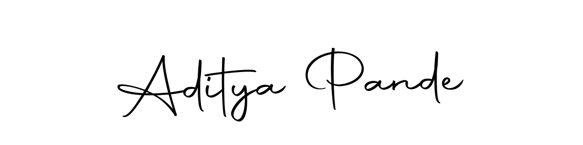 Make a beautiful signature design for name Aditya Pande. Use this online signature maker to create a handwritten signature for free. Aditya Pande signature style 10 images and pictures png