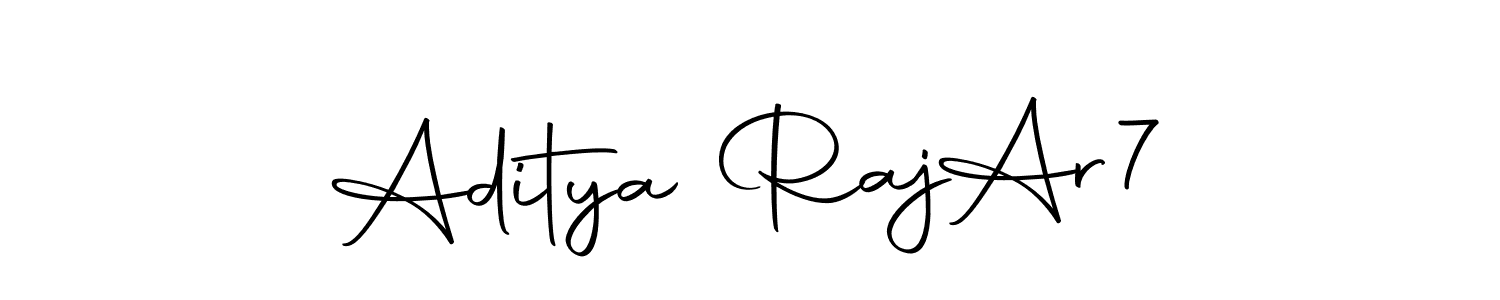 Autography-DOLnW is a professional signature style that is perfect for those who want to add a touch of class to their signature. It is also a great choice for those who want to make their signature more unique. Get Aditya Raj  Ar7 name to fancy signature for free. Aditya Raj  Ar7 signature style 10 images and pictures png