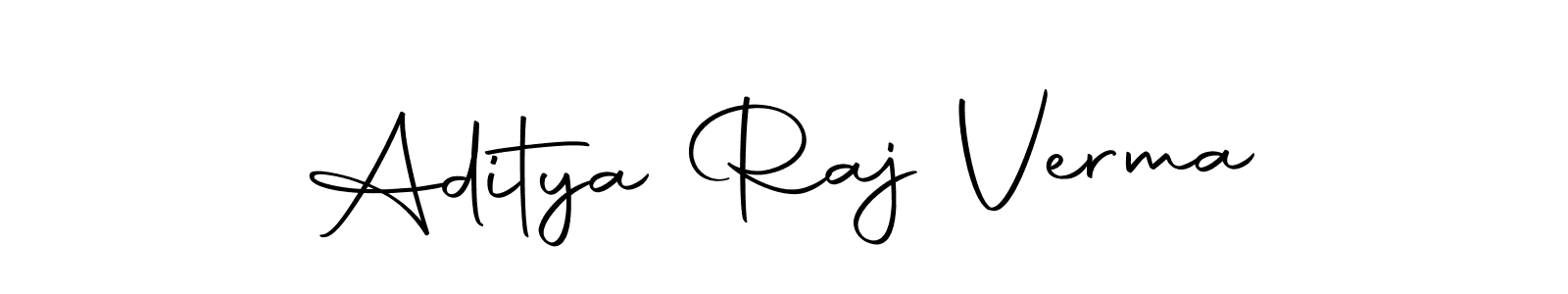 Create a beautiful signature design for name Aditya Raj Verma. With this signature (Autography-DOLnW) fonts, you can make a handwritten signature for free. Aditya Raj Verma signature style 10 images and pictures png