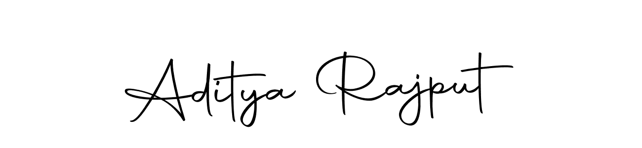 How to make Aditya Rajput name signature. Use Autography-DOLnW style for creating short signs online. This is the latest handwritten sign. Aditya Rajput signature style 10 images and pictures png