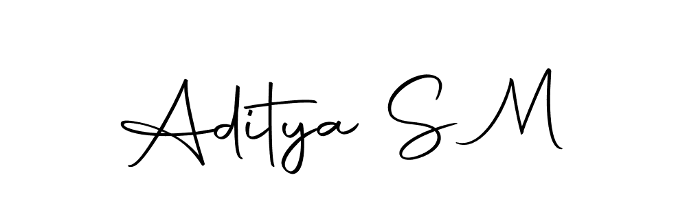 How to make Aditya S M signature? Autography-DOLnW is a professional autograph style. Create handwritten signature for Aditya S M name. Aditya S M signature style 10 images and pictures png