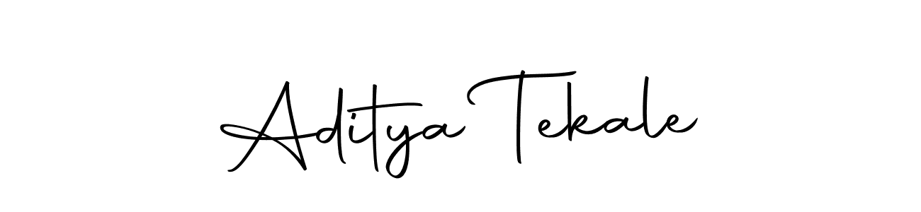 How to make Aditya Tekale name signature. Use Autography-DOLnW style for creating short signs online. This is the latest handwritten sign. Aditya Tekale signature style 10 images and pictures png
