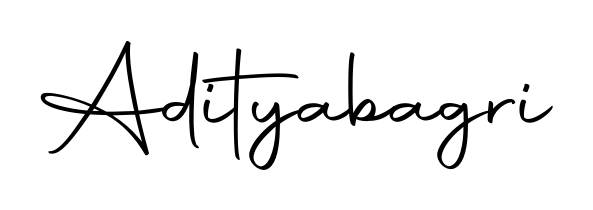 The Autography-DOLnW font transforms the name Adityabagri into an executive sign with sharp precision and distinguished character. Adityabagri signature style 10 images and pictures png