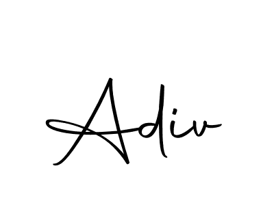 if you are searching for the best signature style for your name Adiv. so please give up your signature search. here we have designed multiple signature styles  using Autography-DOLnW. Adiv signature style 10 images and pictures png