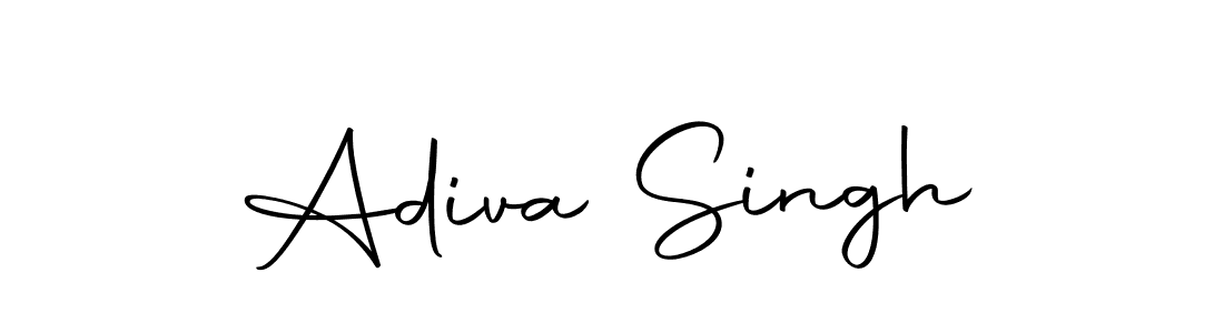 Design your own signature with our free online signature maker. With this signature software, you can create a handwritten (Autography-DOLnW) signature for name Adiva Singh. Adiva Singh signature style 10 images and pictures png