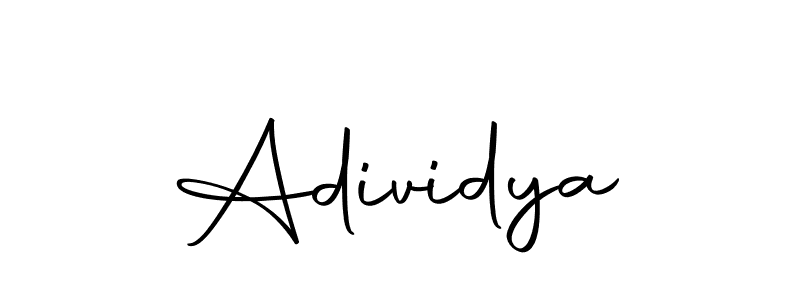 How to make Adividya signature? Autography-DOLnW is a professional autograph style. Create handwritten signature for Adividya name. Adividya signature style 10 images and pictures png
