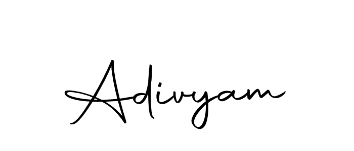Create a beautiful signature design for name Adivyam. With this signature (Autography-DOLnW) fonts, you can make a handwritten signature for free. Adivyam signature style 10 images and pictures png