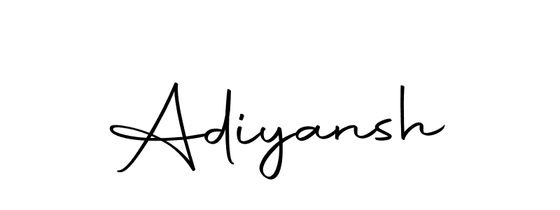 Make a beautiful signature design for name Adiyansh. With this signature (Autography-DOLnW) style, you can create a handwritten signature for free. Adiyansh signature style 10 images and pictures png