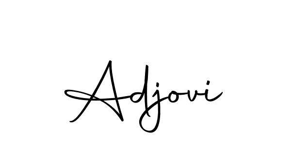 Make a beautiful signature design for name Adjovi. With this signature (Autography-DOLnW) style, you can create a handwritten signature for free. Adjovi signature style 10 images and pictures png