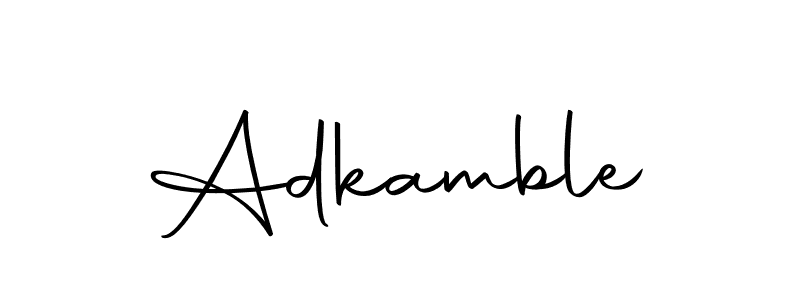 The best way (Autography-DOLnW) to make a short signature is to pick only two or three words in your name. The name Adkamble include a total of six letters. For converting this name. Adkamble signature style 10 images and pictures png