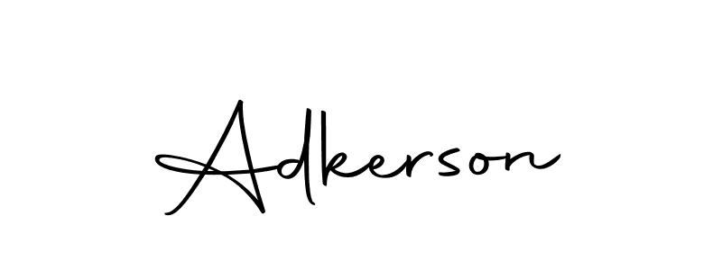 How to make Adkerson name signature. Use Autography-DOLnW style for creating short signs online. This is the latest handwritten sign. Adkerson signature style 10 images and pictures png