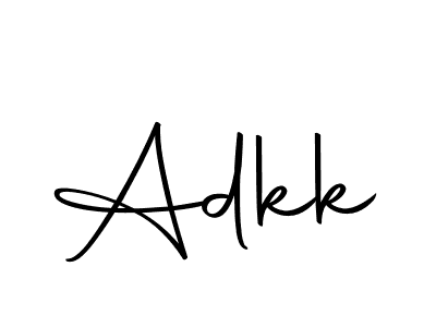 Design your own signature with our free online signature maker. With this signature software, you can create a handwritten (Autography-DOLnW) signature for name Adkk. Adkk signature style 10 images and pictures png