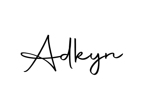 How to make Adkyn name signature. Use Autography-DOLnW style for creating short signs online. This is the latest handwritten sign. Adkyn signature style 10 images and pictures png