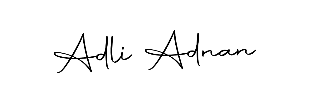 Similarly Autography-DOLnW is the best handwritten signature design. Signature creator online .You can use it as an online autograph creator for name Adli Adnan. Adli Adnan signature style 10 images and pictures png