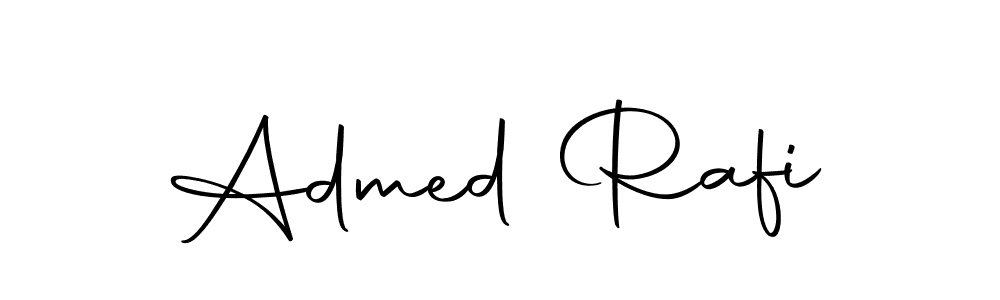 How to make Admed Rafi name signature. Use Autography-DOLnW style for creating short signs online. This is the latest handwritten sign. Admed Rafi signature style 10 images and pictures png