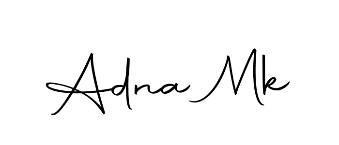 The best way (Autography-DOLnW) to make a short signature is to pick only two or three words in your name. The name Adna Mk include a total of six letters. For converting this name. Adna Mk signature style 10 images and pictures png